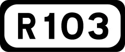R103 road shield}}