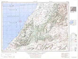Map showing the boundary of Ifni (Date on map: 1953)