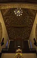 Wooden carved ceiling