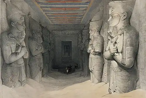 139. Interior of the Great Temple of Aboo-Simbel, Nubia.