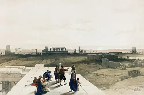 163. General view of the ruins of Karnac, from the West.