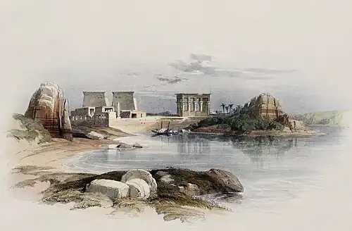 211. Island of Philoe, looking over the Nile.