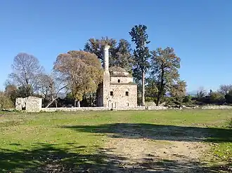 Distant view of the mosque from the west.