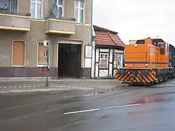 Industrial through track, Lahnstraße, Neukölln Harbor