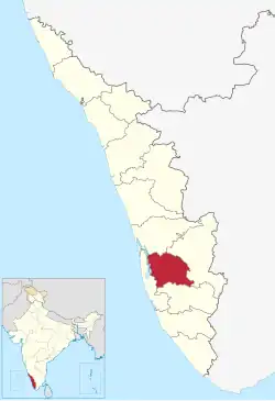 Location in Kerala