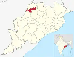 Location in Odisha