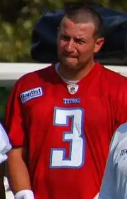 Martin at Tennessee Titans training camp in 2008.