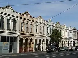 Classically arcaded terrace row, Balaclava.