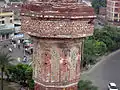 A view of Chauburji's minarets with tile work