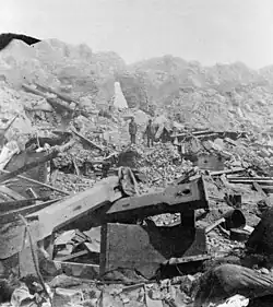 Interior View of Fort Sumter, taken by a Confederate photographer, 1864.