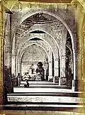 Interior of the mosque, 1866
