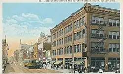 Interurban Station and Superior Street, Toledo, Ohio