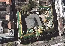 Aerial view of the museum