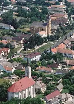 Aerial view of Iregszemcse