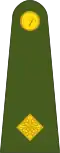 Second-lieutenant (Irish: Dara-lefteanant) (Irish Army)[30]
