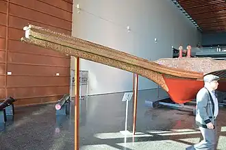 Istanbul Naval Museum, detail of the late 16th or early 17th century Ottoman Navy galley known as Tarihi Kadırga