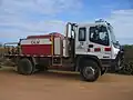 Heavy duty fire appliance Isuzu 550 (HD104 – Kalbarri 40) at Kalbarri National Park, October 2005.