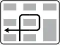 Indirect left turn