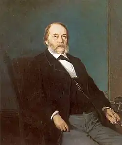 Portrait of Goncharov by Ivan Kramskoi, 1874