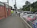 The southern car park and footpath to Marshall Street and Platform 1 building, August 2024
