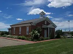 Jackson Center one-room school now houses the Historical Society.
