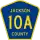 County Road 10A marker