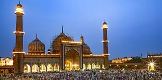 Map of India showing the number of Muslims in each state according to the 2011 Indian census