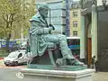 Statue of James Clerk Maxwell by Alexander Stoddart dating from 2008, at the east end of George Street.