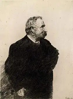 Ernest Rousseau (1887) drypoint, 24 × 18.1&nbsp;cm, Museum of Fine Arts, Ghent