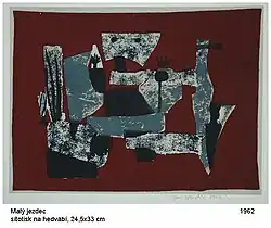 The Little Rider, silk screen print, 1962