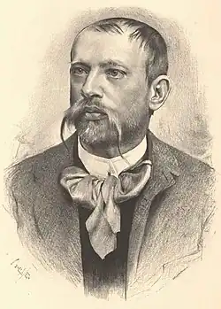 Portrait of Jaroslav Vrchlický by Jan Vilímek