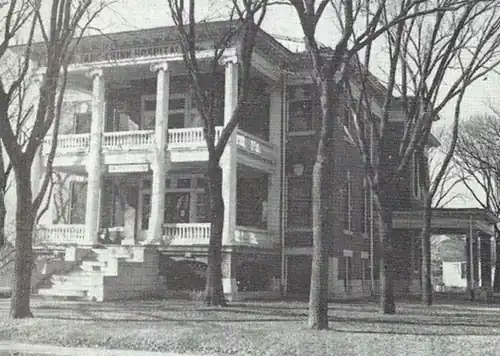 The Jane Chinn Hospital, Webb City, Missouri, 1910. Extant but altered