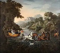 Coach Fording a Stream, c. 1825-1830, Wadsworth Atheneum, Hartford, Connecticut