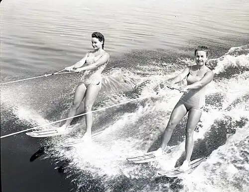 Janelle (Daughter) and Leona Kirtley (Mother) Doubles Both Front Facing (1962)