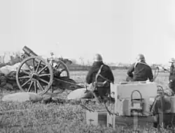 Naval Type 38 12-cm-howitzer with high firing angle, Shanghai 1932