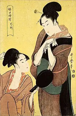 Women playing with the mirror, 1797