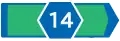Prefectural highway shield (inter-city route)