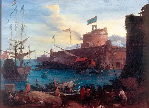 View of a Mediterranean Port, musée maritime de l'île Tatihou.