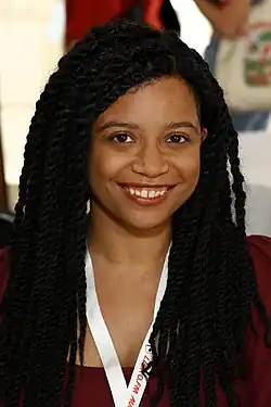 McCauley at the 2024 Texas Book Festival.