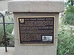 Main Street Primary School marker