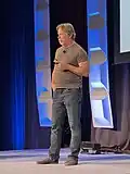 Jim Keller delivering his keynote at the 61st DAC in 2024.