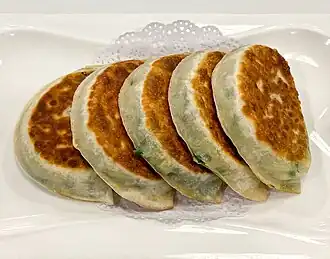 Jiucai hezi, or chive pockets