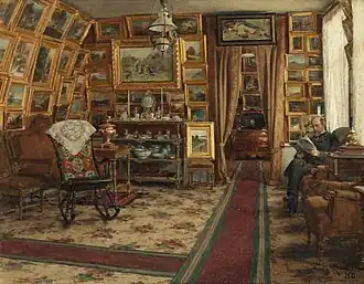 Librarian Segerstéen in his home (1886)