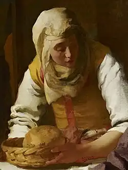 Detail from painting depicting Martha