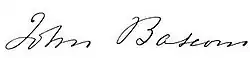 John Bascom signature