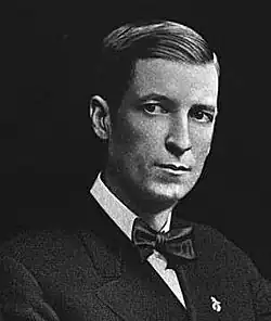 Young man formally dressed from early 20th century