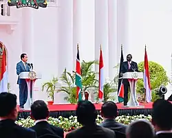 Jokowi made his first visit in Africa to Kenya