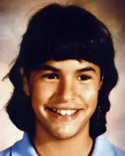 Matthews in a school photo from 1984