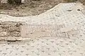Tell Mar Elias, mosaic with Greek inscription mentioning the name Elia(s) (fifth line, on the right)[3]
