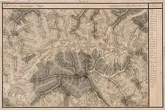 The region on an 18th-century map